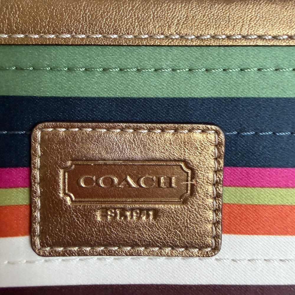 RARE Coach Legacy stripe agenda planner notebook cover NO PEN - Picture 7 of 9